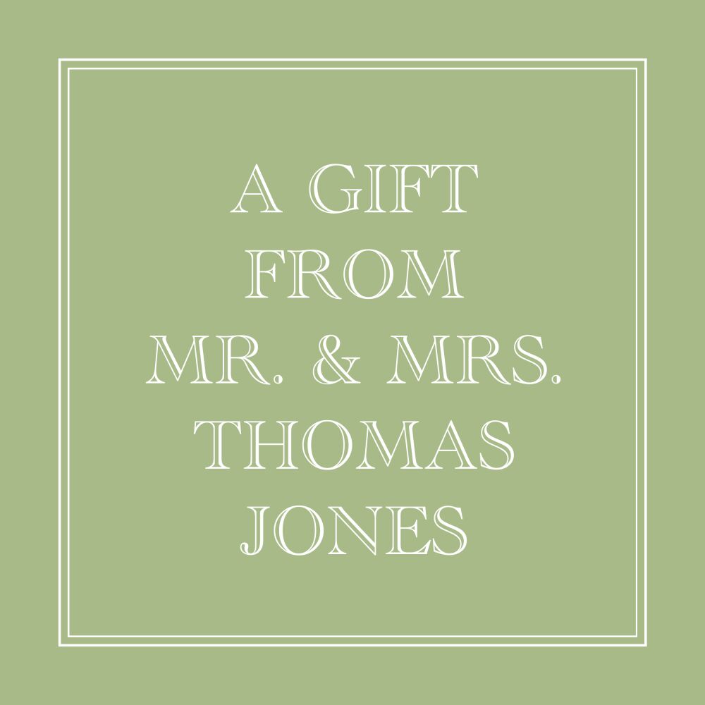 Gifted Enclosure Card