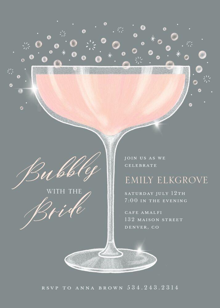 Bubbly Bride Invitation