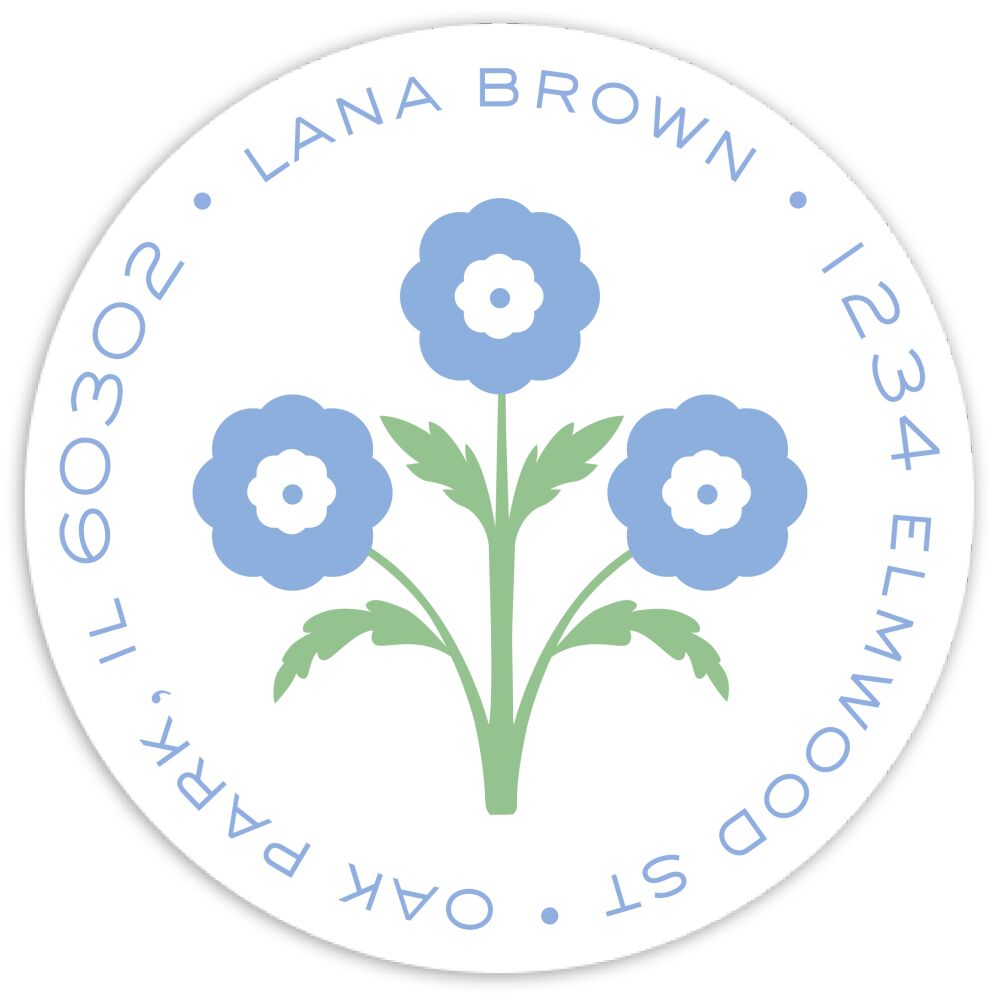 Sweet Repeat Round Address Sticky