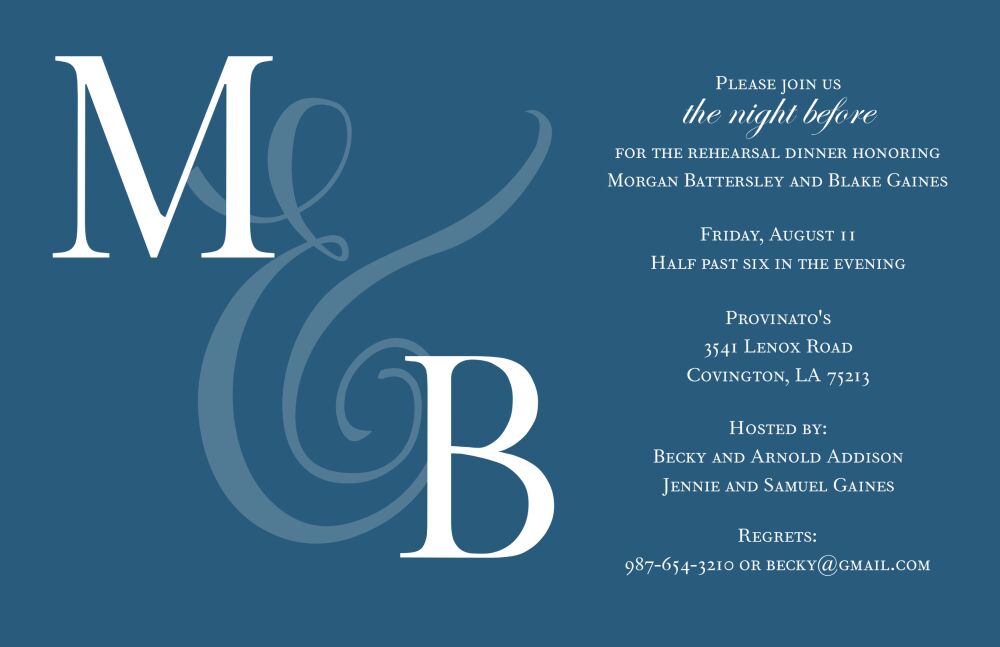 Our Initials Invitation