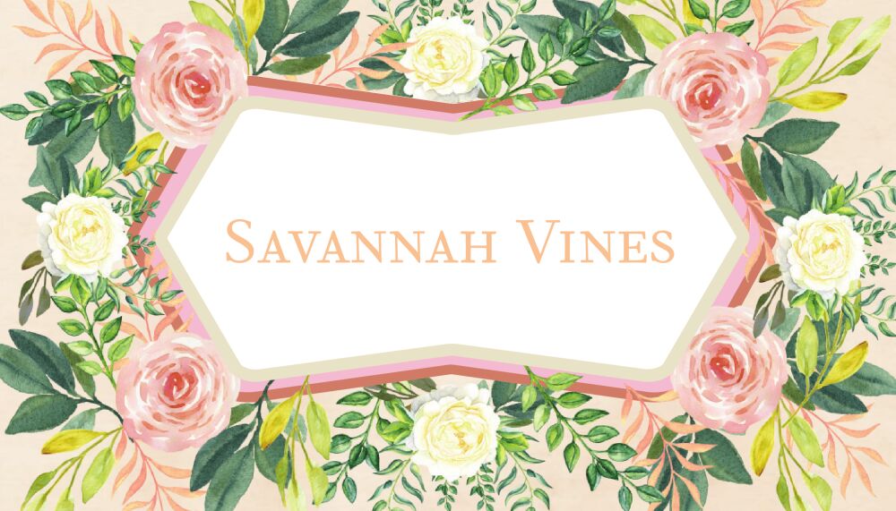 Crested Blooms Enclosure Card