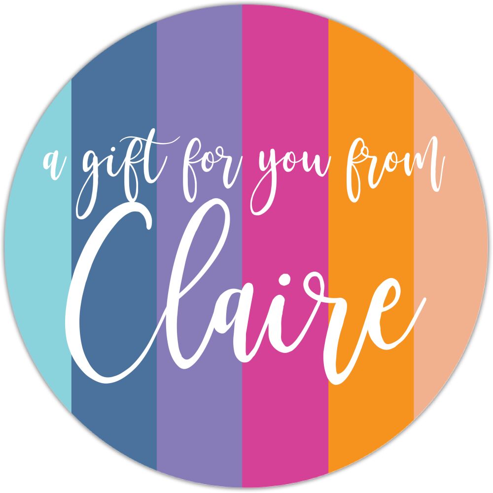 Fun Stripes Gift Sticker 