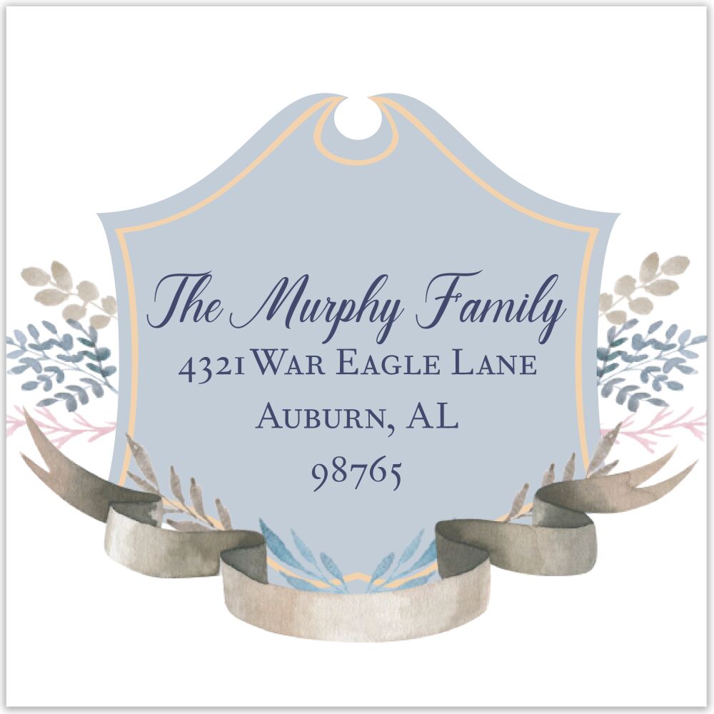 Nobility Square Return Address Label