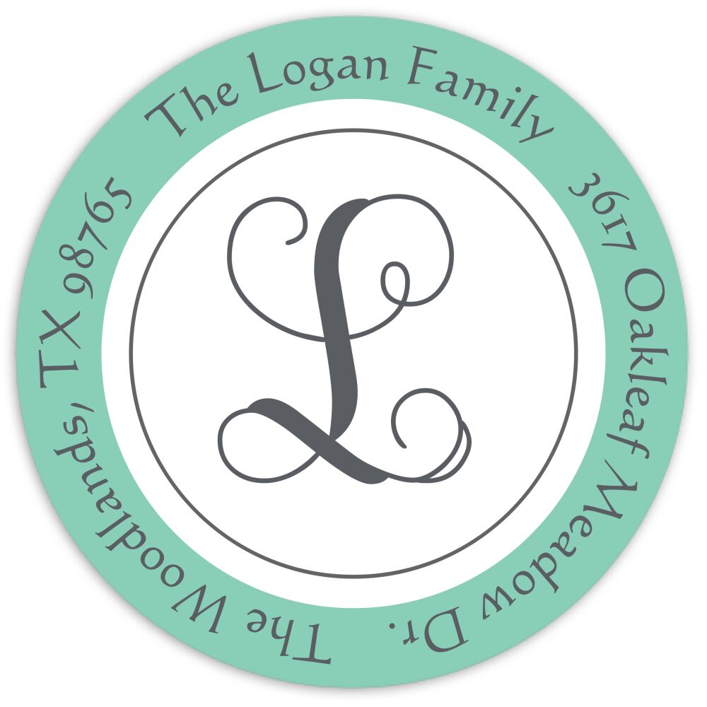 Color Border Return Address Label 