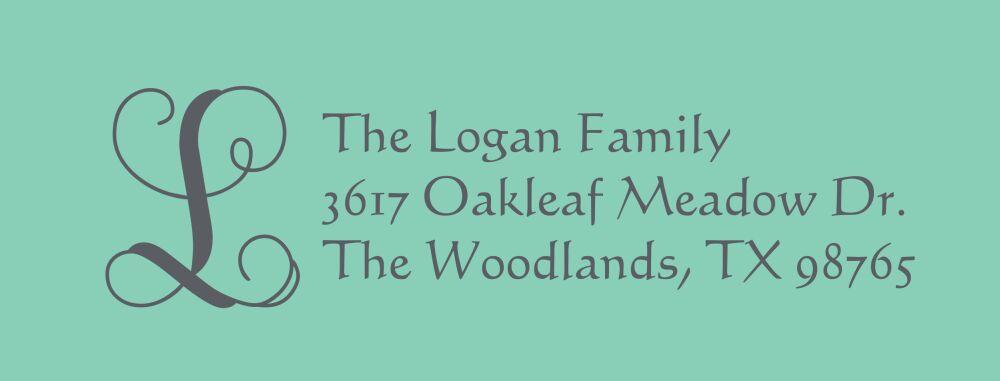 Solid Return Address Label