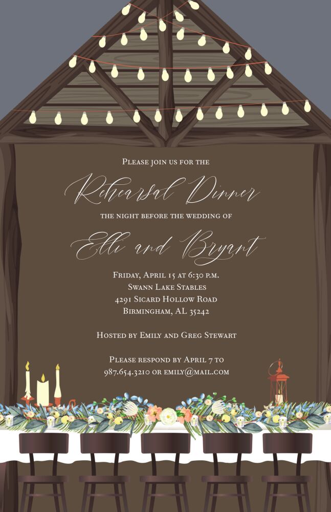 Barn Party Invitation