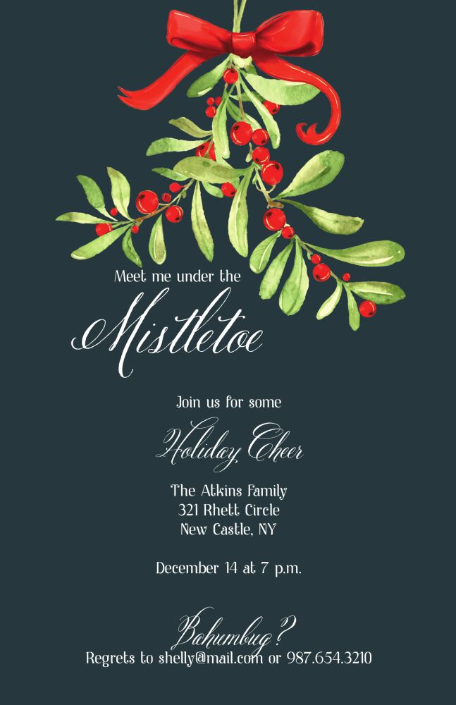 Mistletoe Invitation