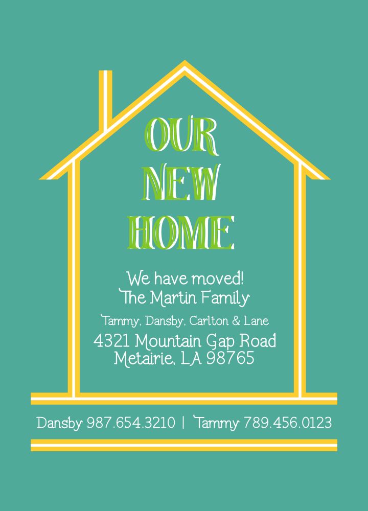 Our New Home Invitation