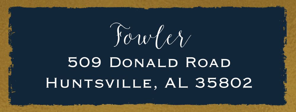 Framed Celebration Return Address Sticker