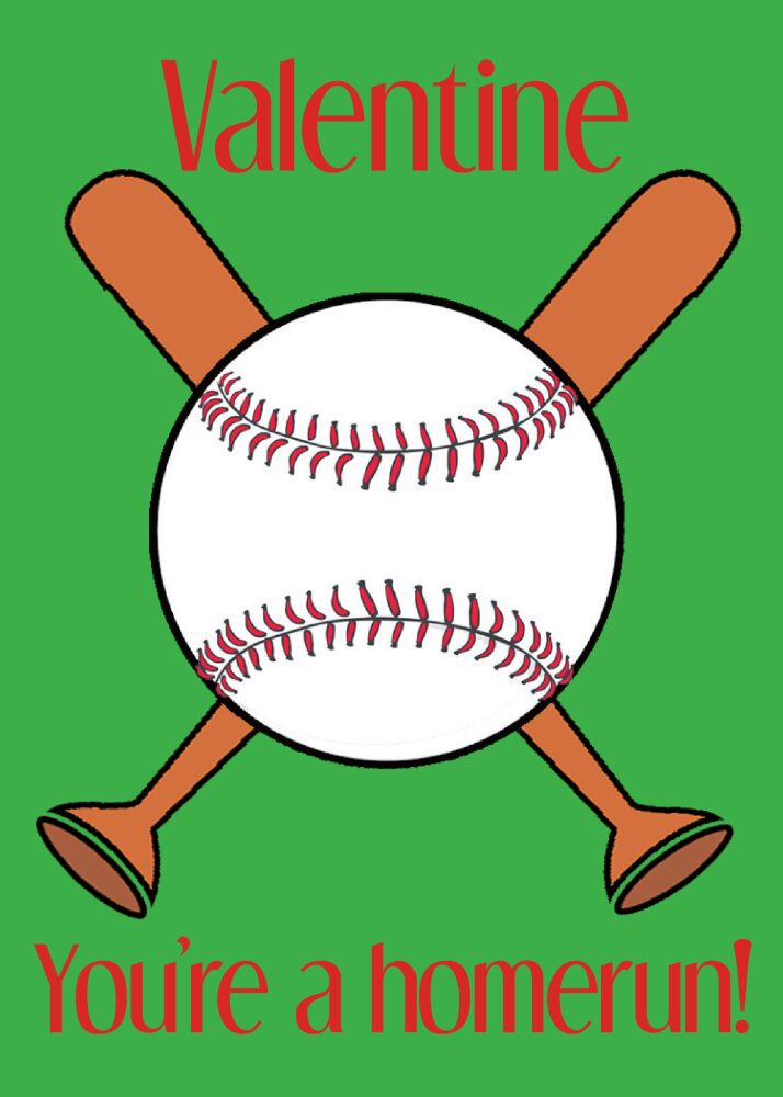 Baseball Valentine Cards