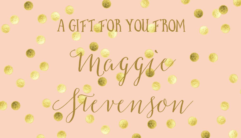 Peach And Glittery Gold Polka Dot Enclosure Card