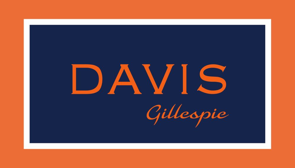 Orange and Navy Simple Enclosure Card