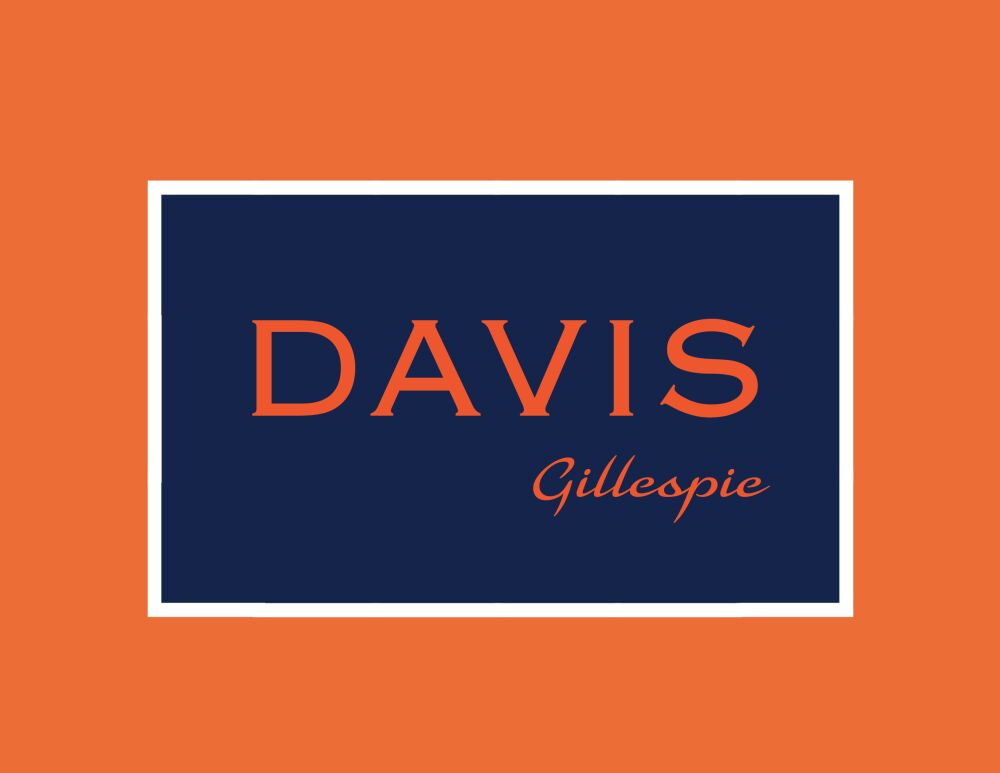 Orange and Navy Simple Notecard