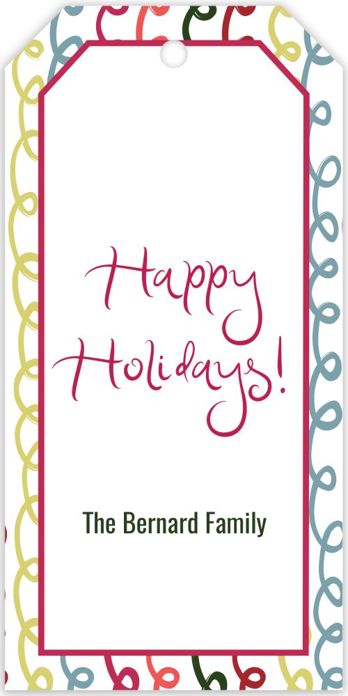 Squiggles Hanging Gift Tag