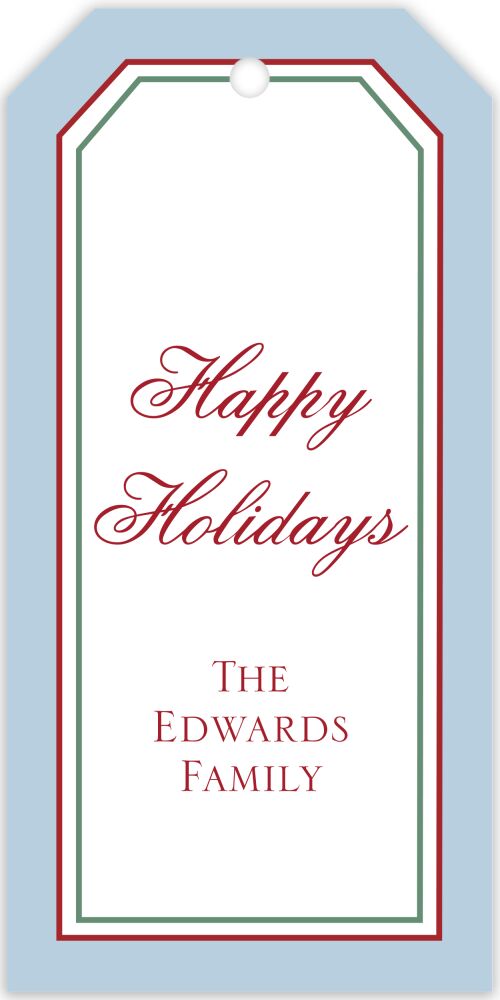 Borders Hanging Gift Tag