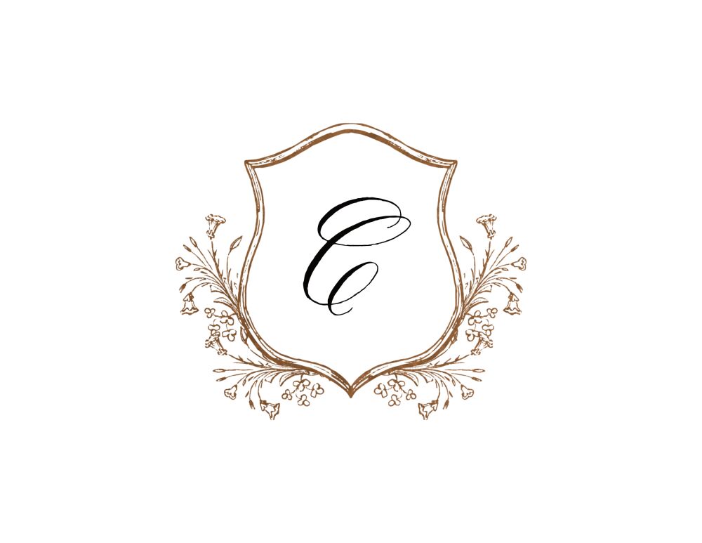 Floral Frame Foil Pressed Folded Note