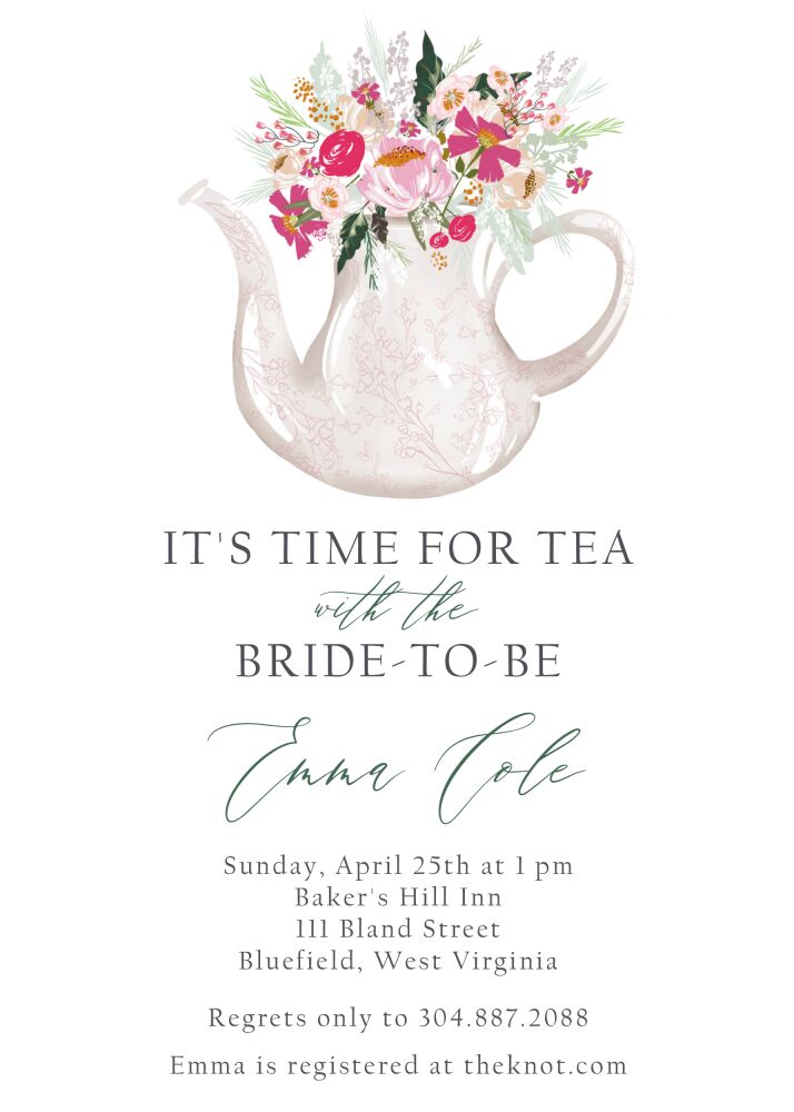 Time for Tea Invitation