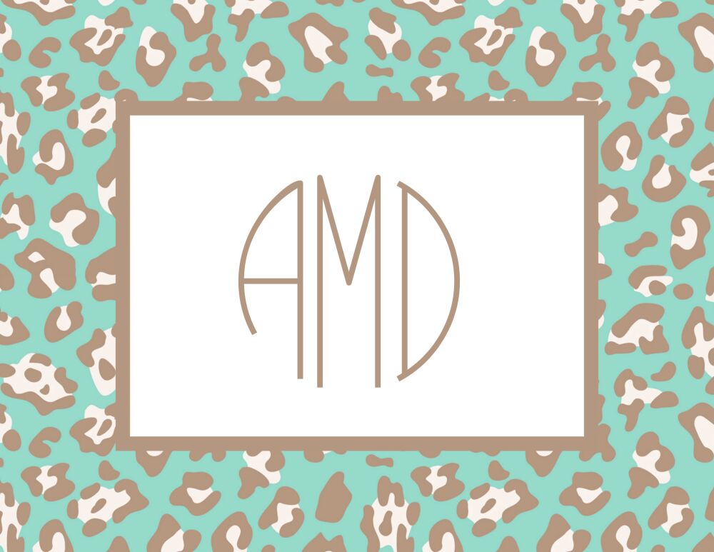 Wild One Folded Note Aqua