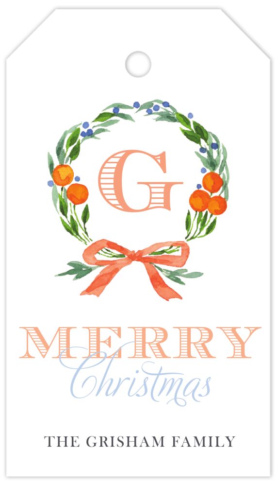 Citrus Crest Hanging Gift Tag 