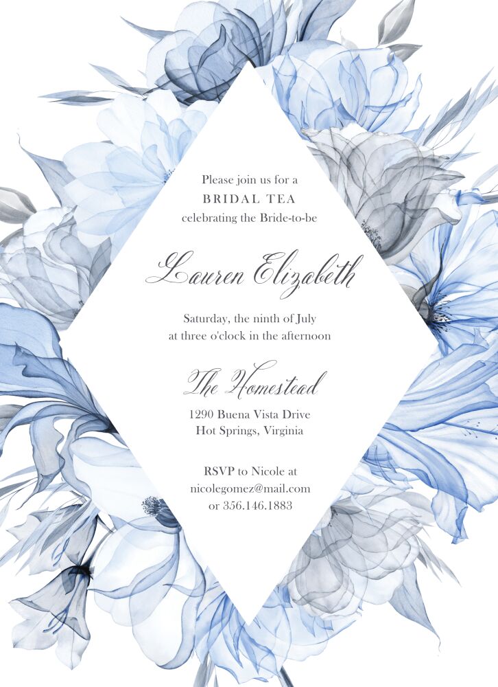 Something Blue Invitation 