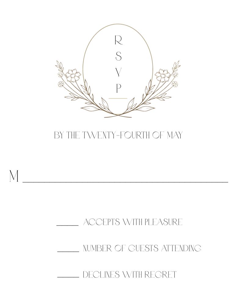 In the Meadow Reply Card