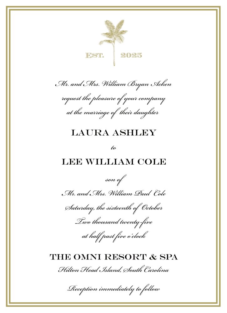 The Palms Invitation