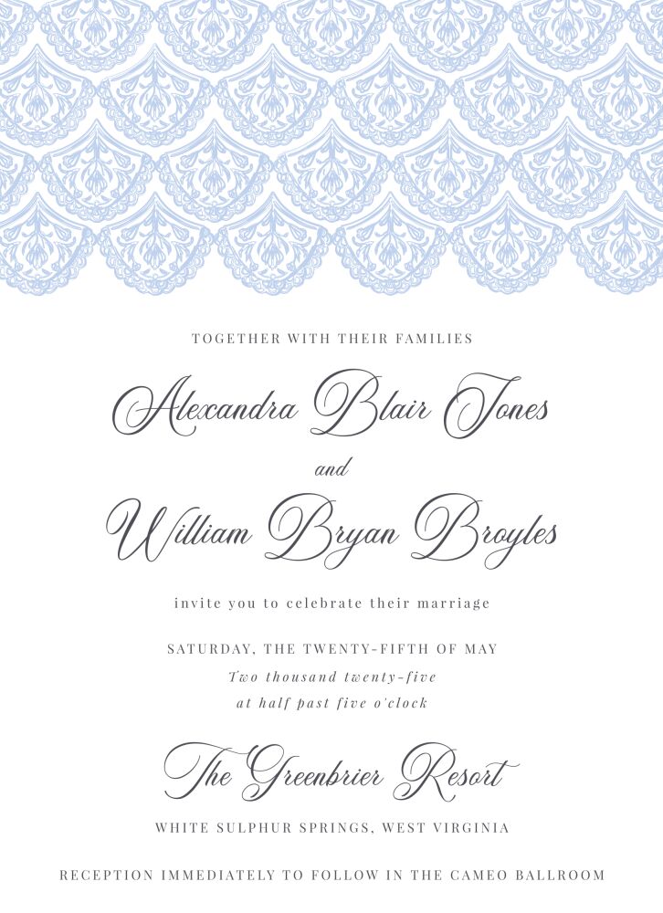 Borrowed Lace Invitation