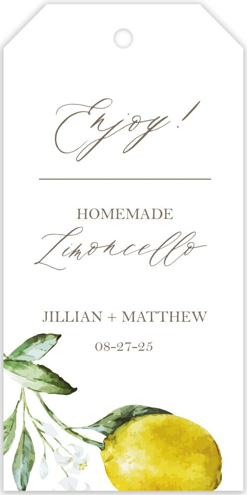 Lemon Hanging Gift Tag