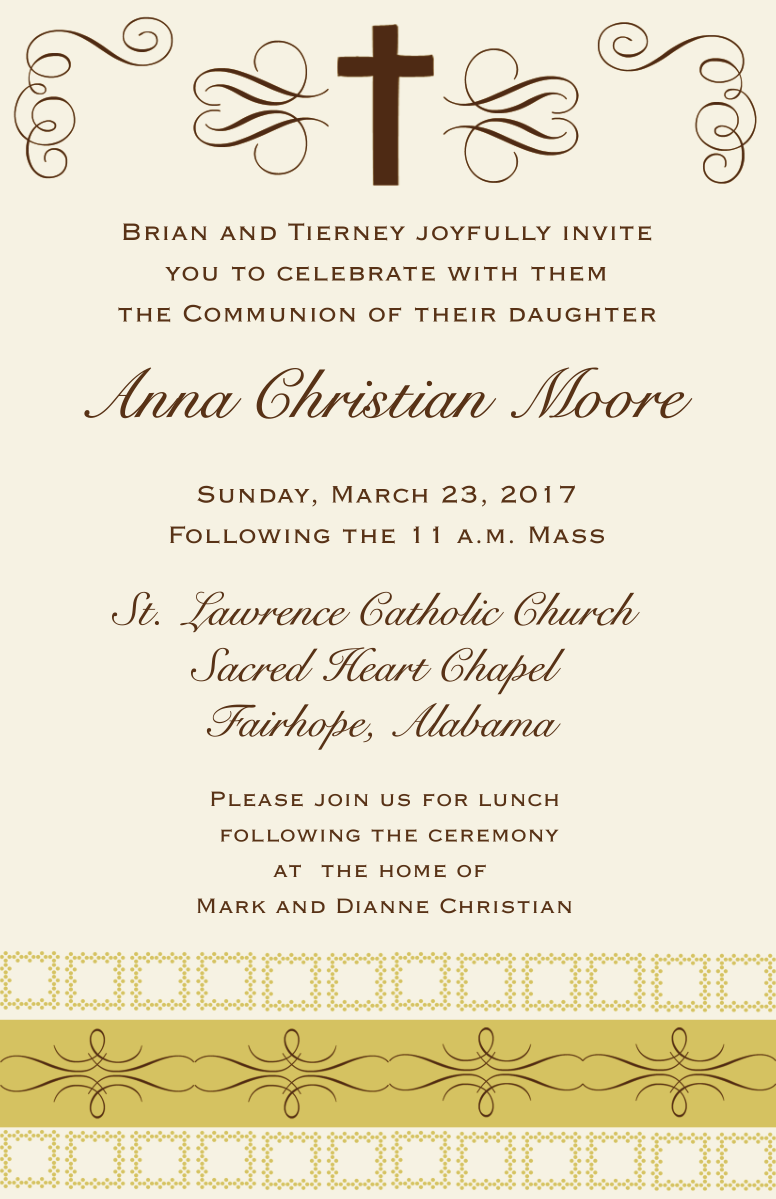 First Communion Party Invitations New Designs for 6 First Communion Party Invitations New Designs for 6